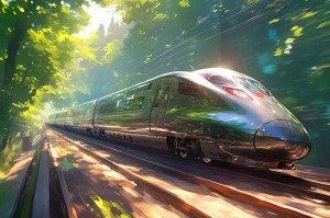 The speed of the train can be determined by analyzing the time it takes to pass a pole and a bridge.