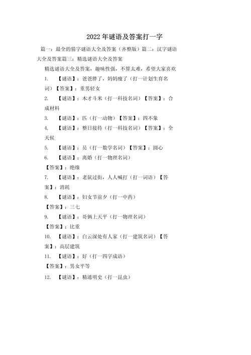 城市谜语大全及答案 - 1000+趣味谜题挑战你的智慧