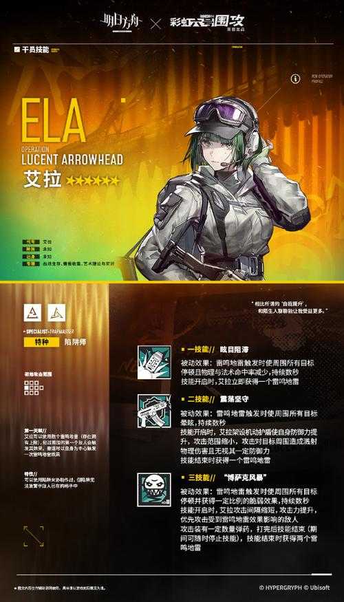 明日方舟里彩虹小队的成员有哪些