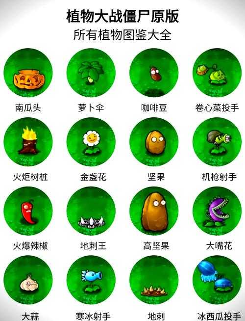 高清僵尸与植物图片大全 完整僵尸植物图鉴合集