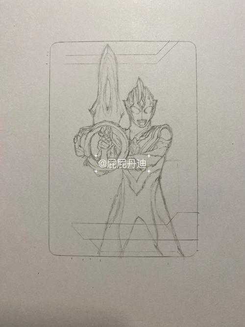 特利迦奥特曼简笔画教程:从零开始一步一步教你画特利迦