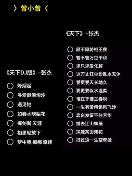 张杰《天下》串词解析：歌词背后的故事与情感表达