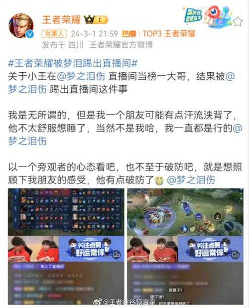 踢小王王者荣耀的是谁 小王，荣耀，账号