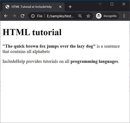 The HTML document is missing the closing `` tag. To complete the structure, add: